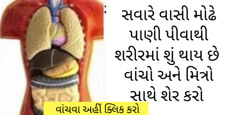 સવારે વાસી મોઢે પાણી  પીવાથી થાય છે અનેકગણા ફાયદા વાંચો અને મિત્રો સાથે શેર કરો