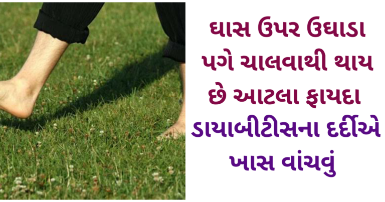 ઘાસ ઉપર ઉઘાડા પગે ચાલવાથી થાય છે આટલા ફાયદા ડાયાબીટીસના દર્દીઅે ખાસ વાંચવું