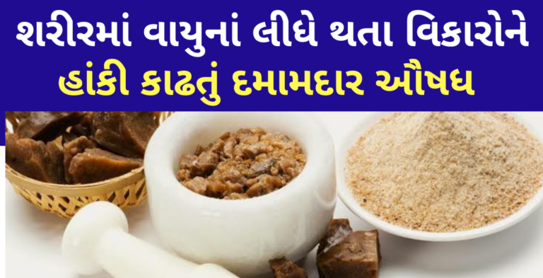 શરીરમાં વાયુનાં લીધે થતા વિકારોને હાંકી કાઢતું દમામદાર ઔષધ