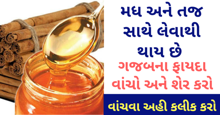 મધ અને તજ સાથે લેવાથી થાય છે ગજબના ફાયદા વાંચો અને શેર કરો