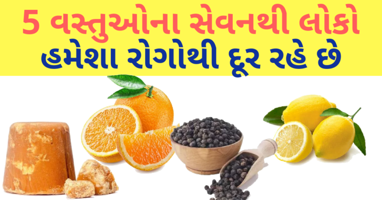 5 વસ્તુઓના સેવનથી લોકો હમેશા રોગોથી દૂર છે