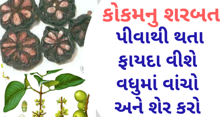 કોકમનુ શરબત પીવાથી થતા ફાયદા વીશે વધુમાં વાંચો અને શેર કરો