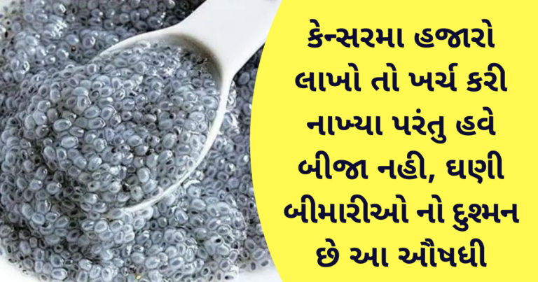 કેન્સરમા હજારો લાખો તો ખર્ચ કરી નાખ્યા પરંતુ હવે બીજા નહી, ઘણી બીમારીઓ નો દુશ્મન છે આ ઔષધી