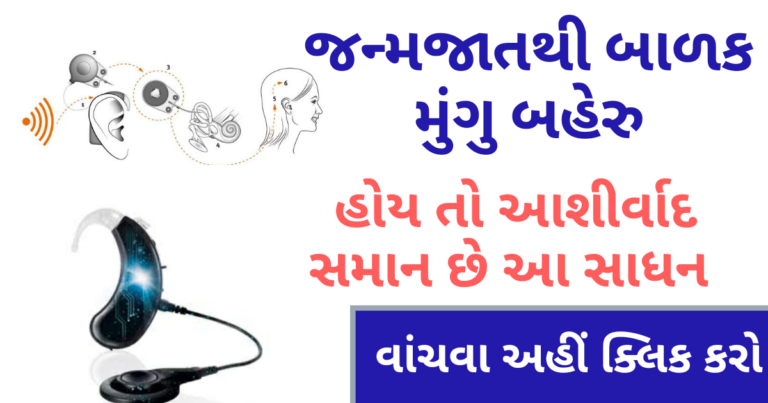 જન્મજાતથી બાળક મુંગુ બહેરુ હોય તો આશીર્વાદ સમાન છે આ સાધન
