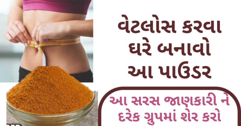 વેટલોસ કરવા ઘરે બનાવો આ પાઉડર