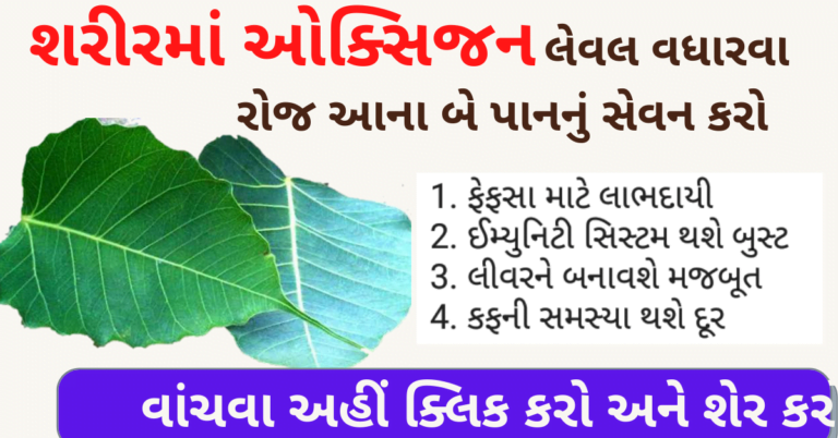 શરીરમાં ઓક્સિજન લેવલ વધારવા રોજ આના બે પાનનું સેવન કરો