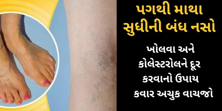 પગથી માથા સુધીની બંધ નસો ખોલવા અને કોલેસ્ટરોલને દૂર કરવાનો ઉપાય અેકવાર અચુક વાચજો