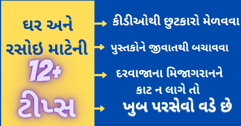 ઘર અને રસોઇ માટેની અગત્યની  ટીપ્સ