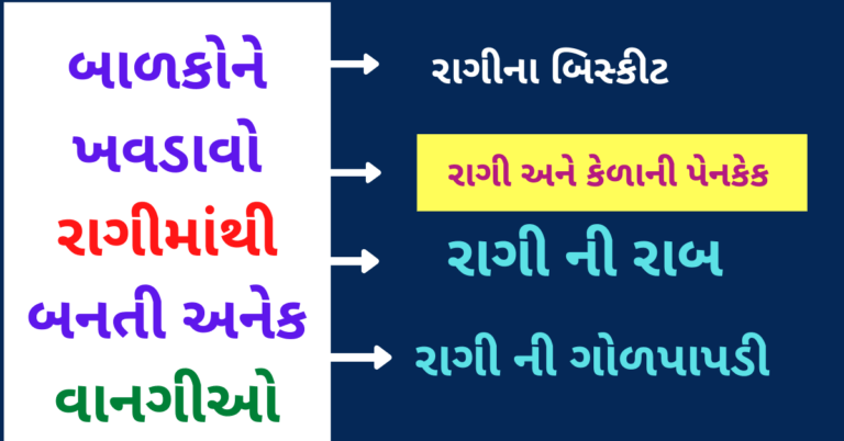 બાળકોને ખવડાવો રાગીમાંથી બનતી અનેક વાનગીઓ રાગી ની ગોળપાપડી, રાગી અને કેળાની પેનકેક, રાગી ની રાબ, રાગીના બિસ્કીટ