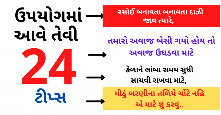 ઉપયોગમાં આવે તેવી ઘરગથ્થું ૨૧ ટીપ્સ