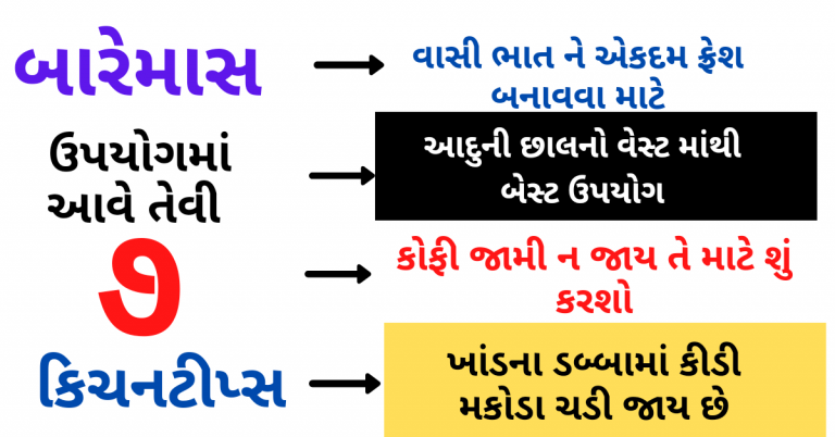 બારેમાસ ઉપયોગમાં આવે તેવી કિચન ટીપ્સ