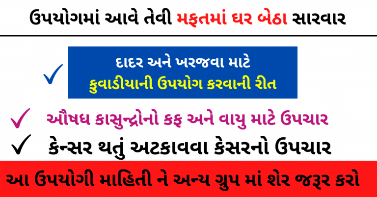 આપણા ઘર આંગણે મળતા અમુલ્ય ઔષધો વિષે જરૂર જાણો