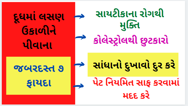 દૂધમાં લસણ ઉકાળીને પીવાથી થાય છે જબરદસ્ત ૭ ફાયદા