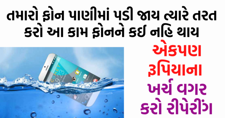 તમારો ફોન પાણીમાં પડી જાય ત્યારે તરત કરો આ કામ ફોનને કઈ નહિ થાય