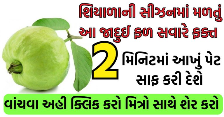 શિયાળાની સીઝનમાં મળતું આ જાદુઈ ફળ સવારે ફક્ત 2 મિનિટમાં આખું પેટ સાફ કરી દેશે