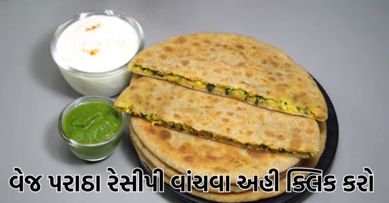 બાળકો માટે વેજ પરાઠા બનાવવાની રેસીપી