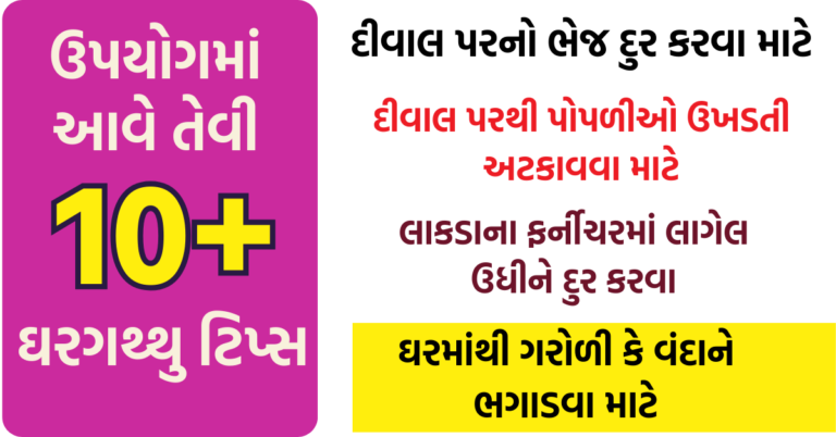 દરેકને ઘરમાં સફાઈ માટે કામની ઘરગથ્થુ ટીપ્સ