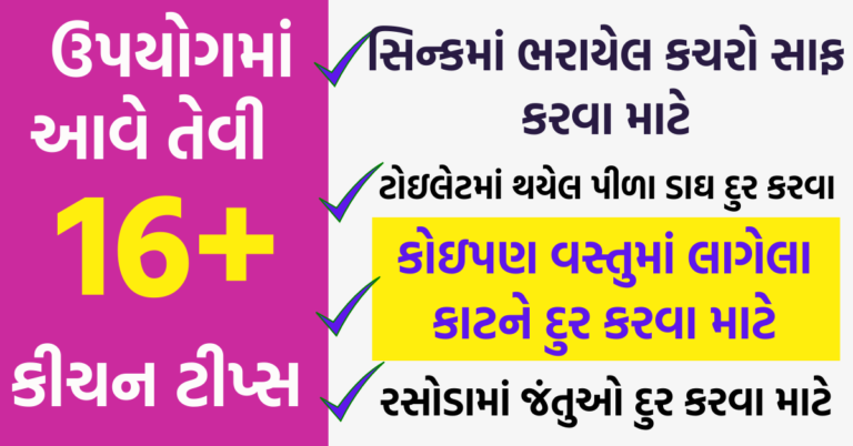 તમારા ઘરને ચમકાવવા માટે અપનાવો આ ૧૬+ ઘરગથ્થુ ટિપ્સ